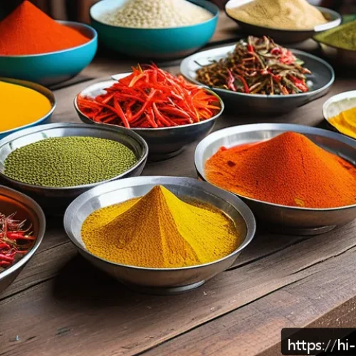 말레이시아 현지식과 서양식 레스토랑 비교 - A vibrant Malaysian street food market scene showcasing colorful plates of local dishes richly garni...